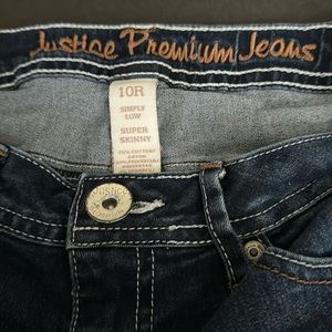 Justice jeans, no distressing